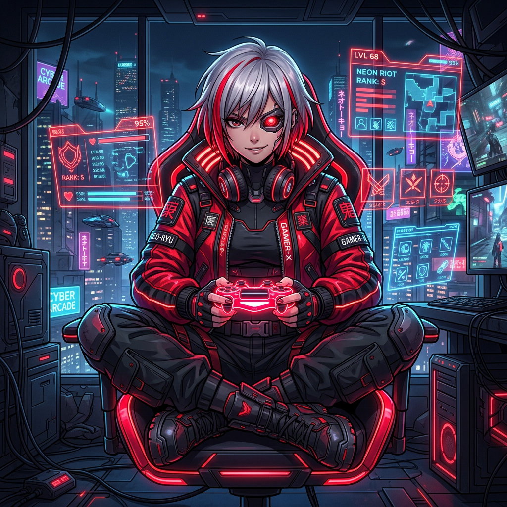 聚友互娱游戏宇宙 - 赛博朋克风格游戏平台